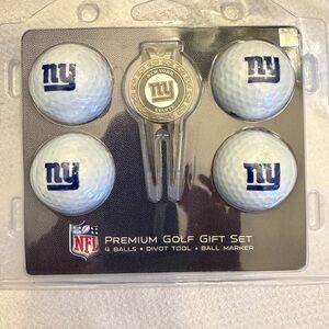 NFL Giants Golf Ball Set with Divot Tool